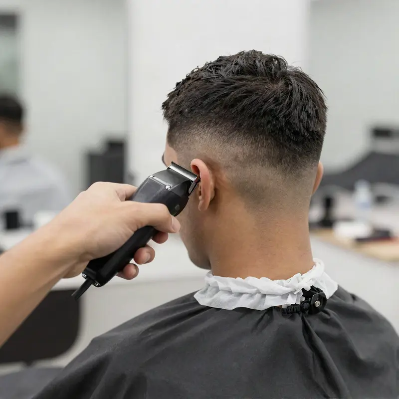 حلاق ينفذ قصة فيد بالمكينة